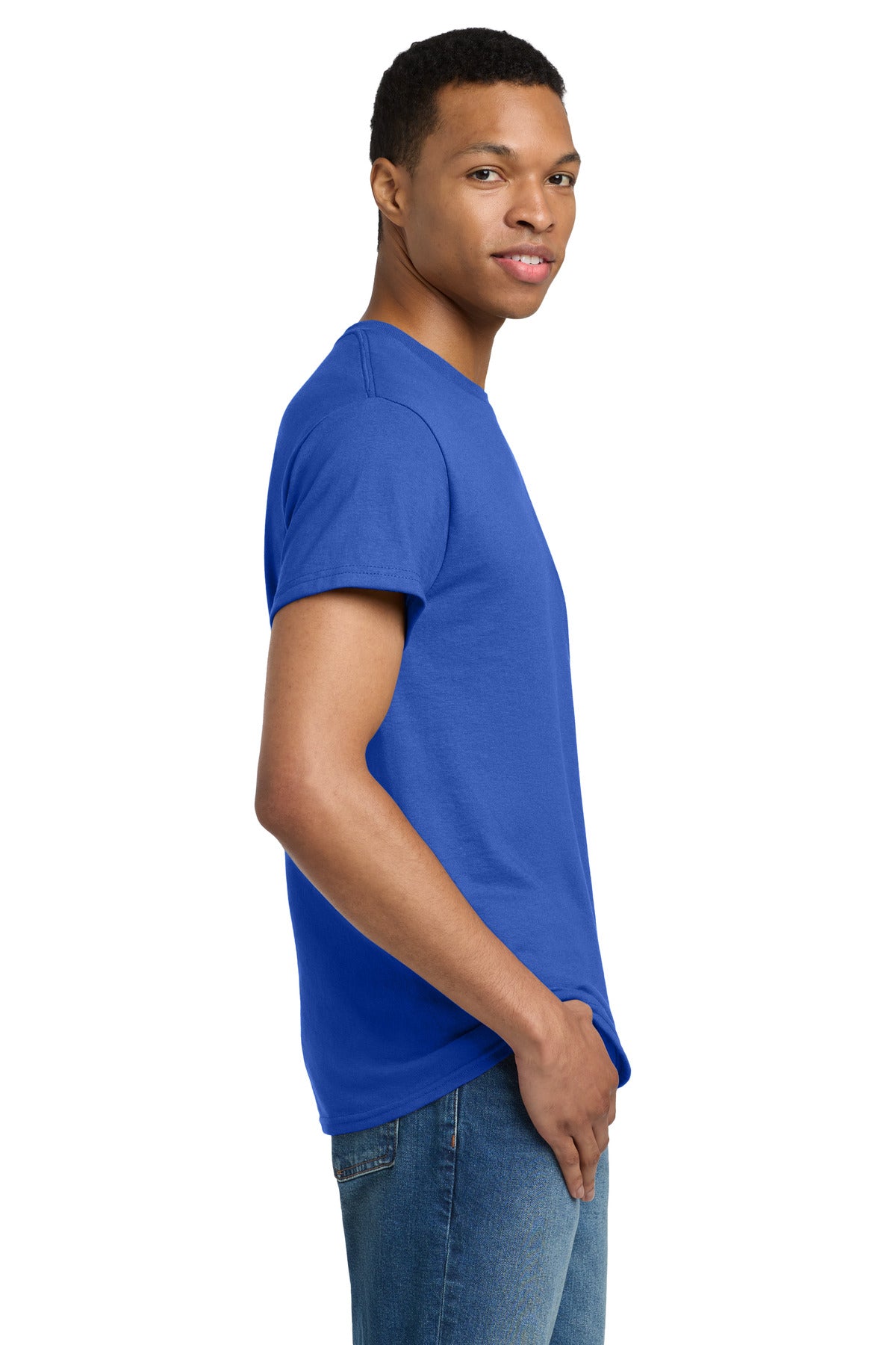 Gildan Tall 100% US Cotton T-Shirt 2000T - Royal - side