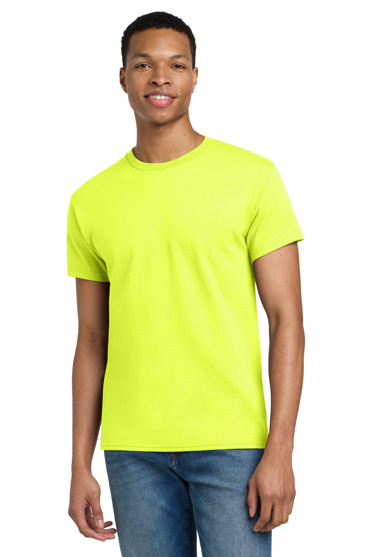 Gildan Tall 100% US Cotton T-Shirt 2000T - Safety Green - front