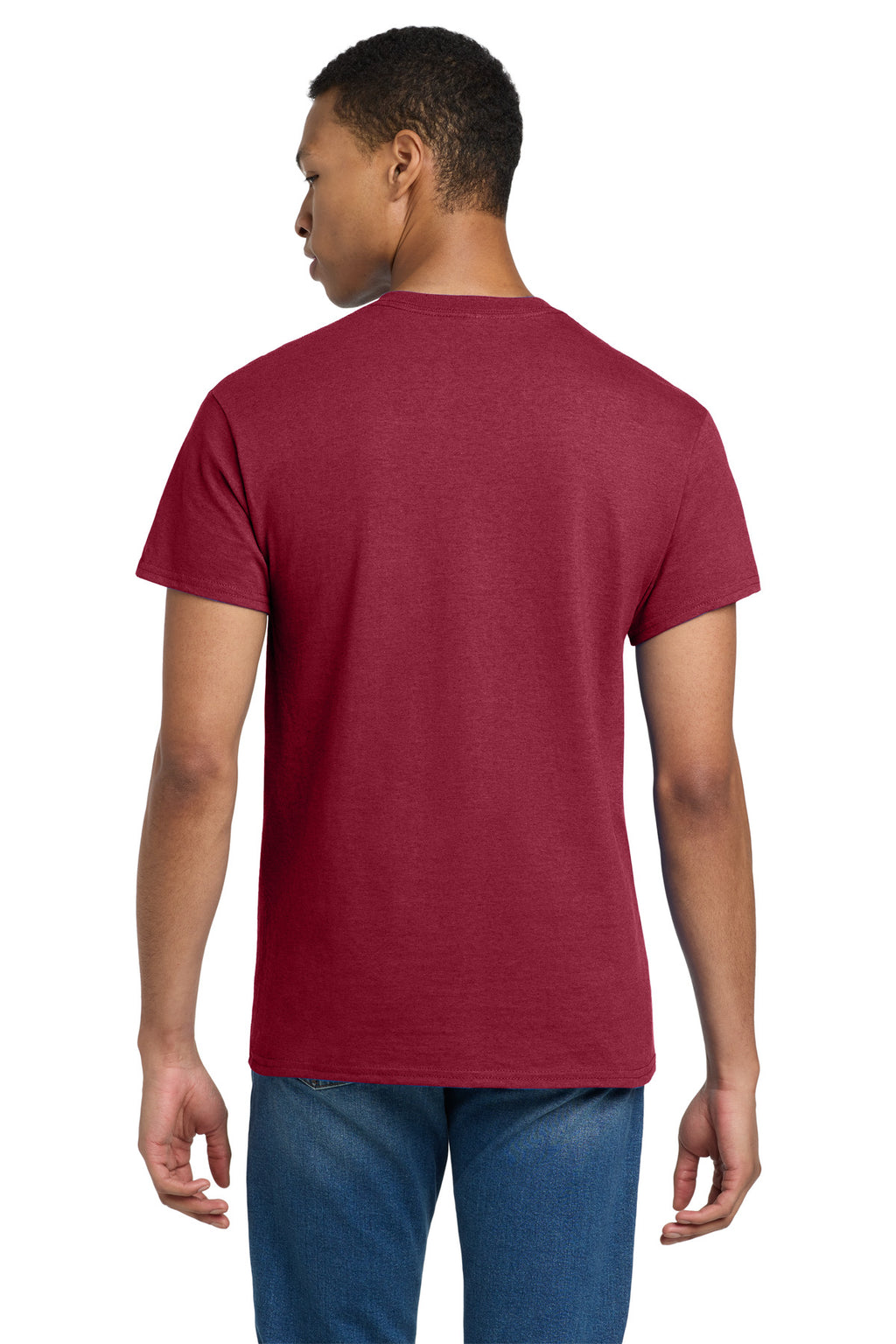 Gildan - Ultra Cotton 100% US Cotton T-Shirt. 2000 - Antique Cherry Red - back