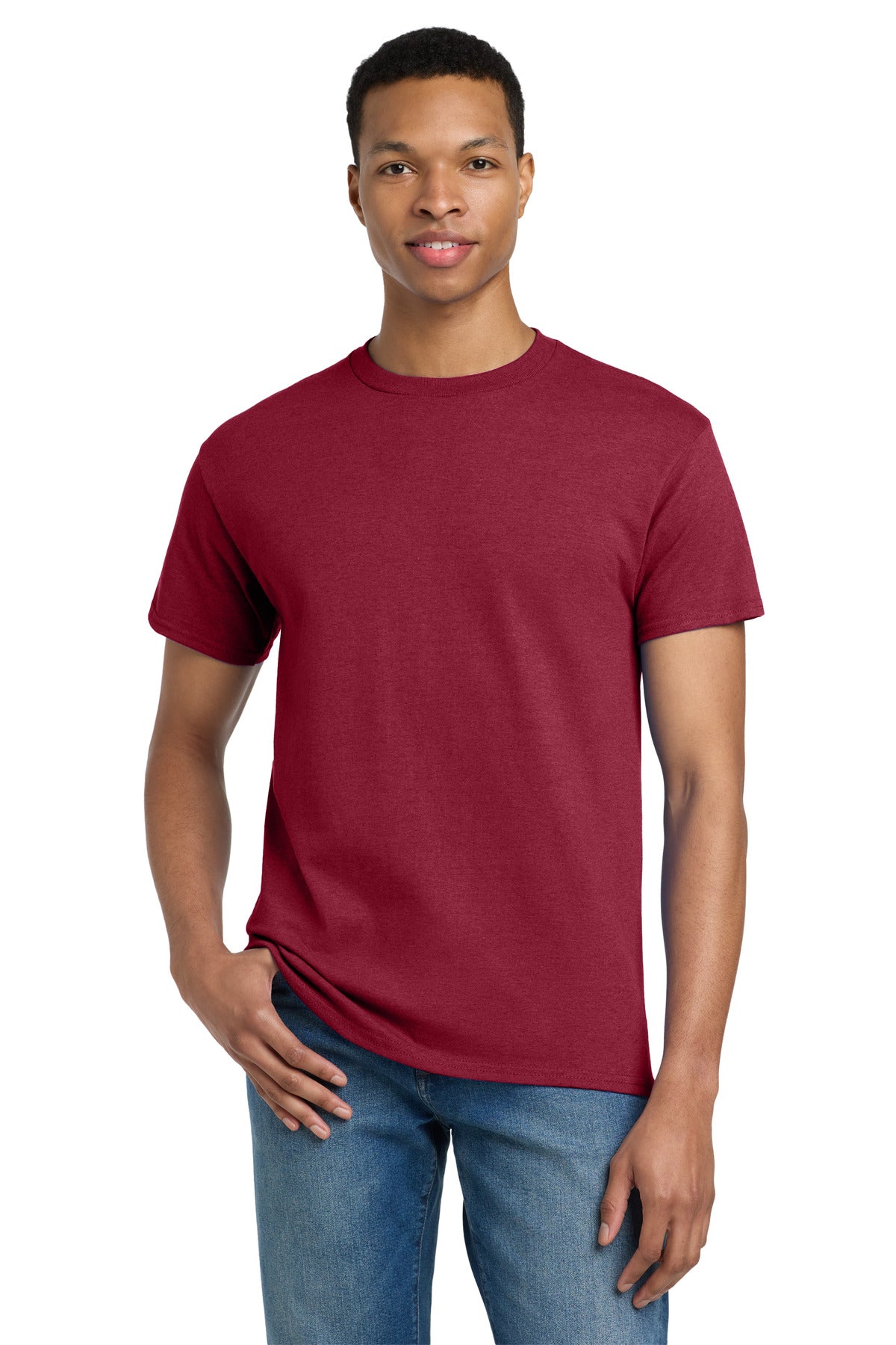 Gildan - Ultra Cotton 100% US Cotton T-Shirt. 2000 - Antique Cherry Red - front