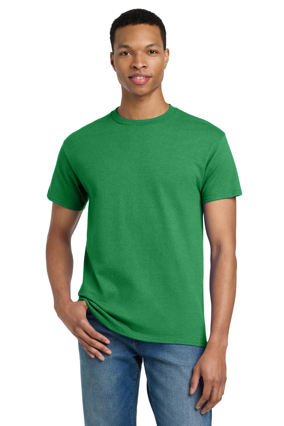 Gildan - Ultra Cotton 100% US Cotton T-Shirt. 2000 - Antique Irish Green - front