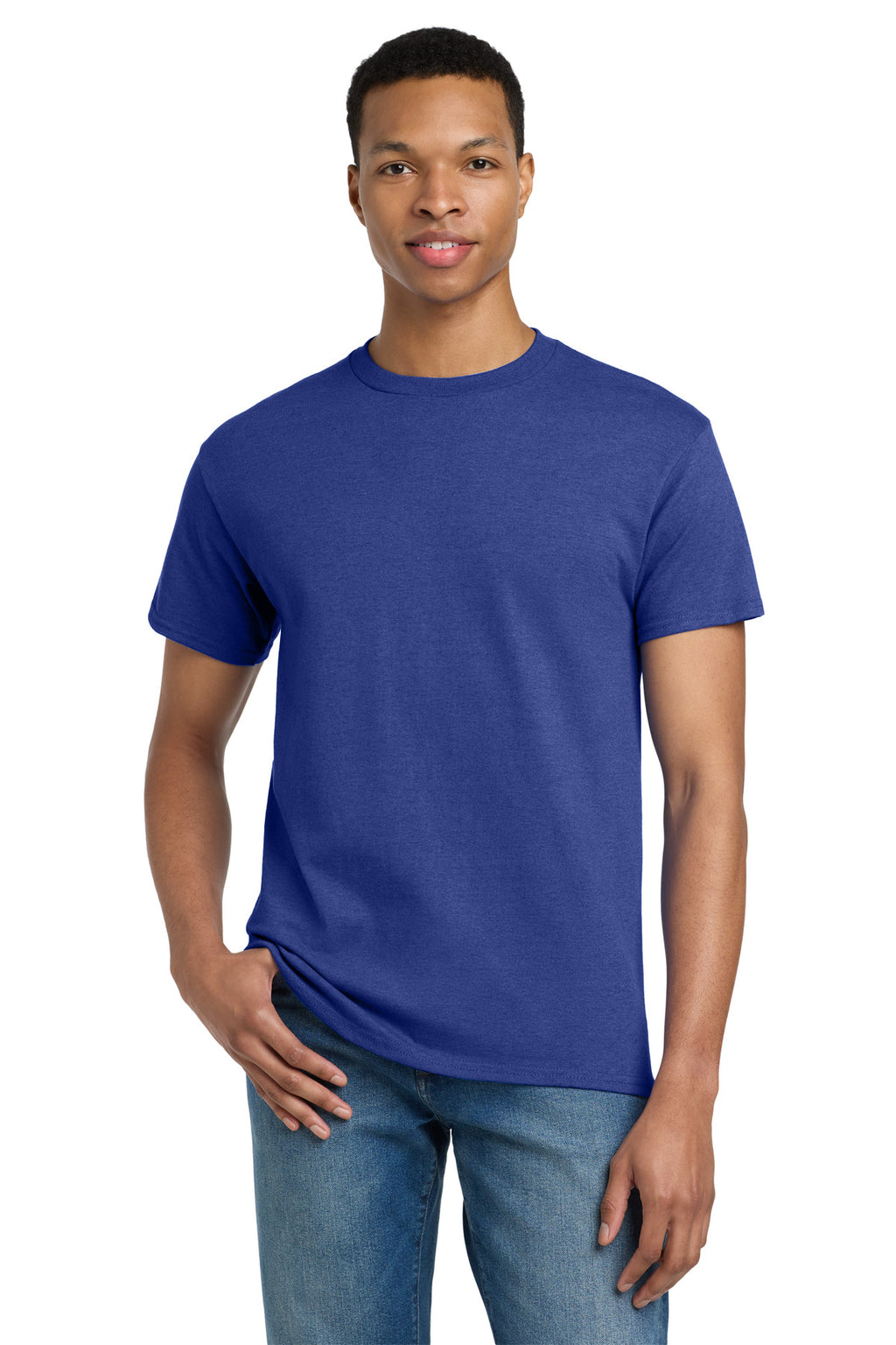 Gildan - Ultra Cotton 100% US Cotton T-Shirt. 2000 - Antique Royal - front