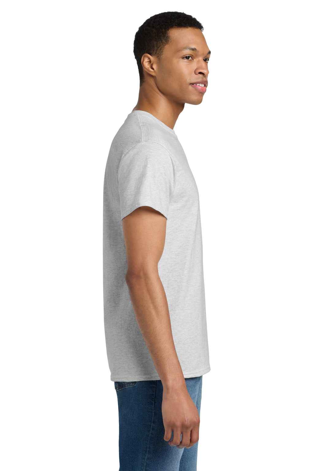 Gildan - Ultra Cotton 100% US Cotton T-Shirt. 2000 - Ash - side