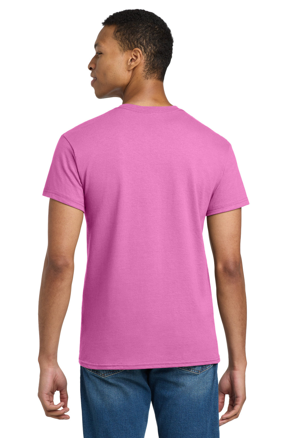 Gildan - Ultra Cotton 100% US Cotton T-Shirt. 2000 - Azalea - back
