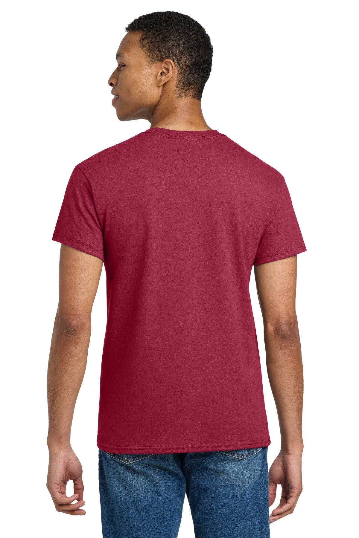 Gildan - Ultra Cotton 100% US Cotton T-Shirt. 2000 - Cardinal Red - back