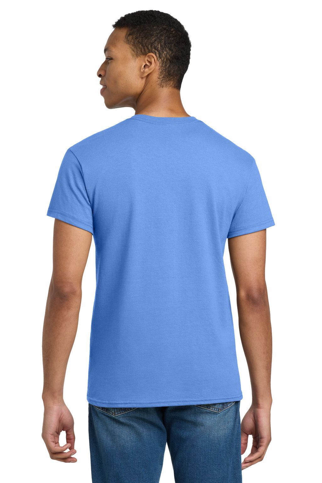Gildan - Ultra Cotton 100% US Cotton T-Shirt. 2000 - Carolina Blue - back