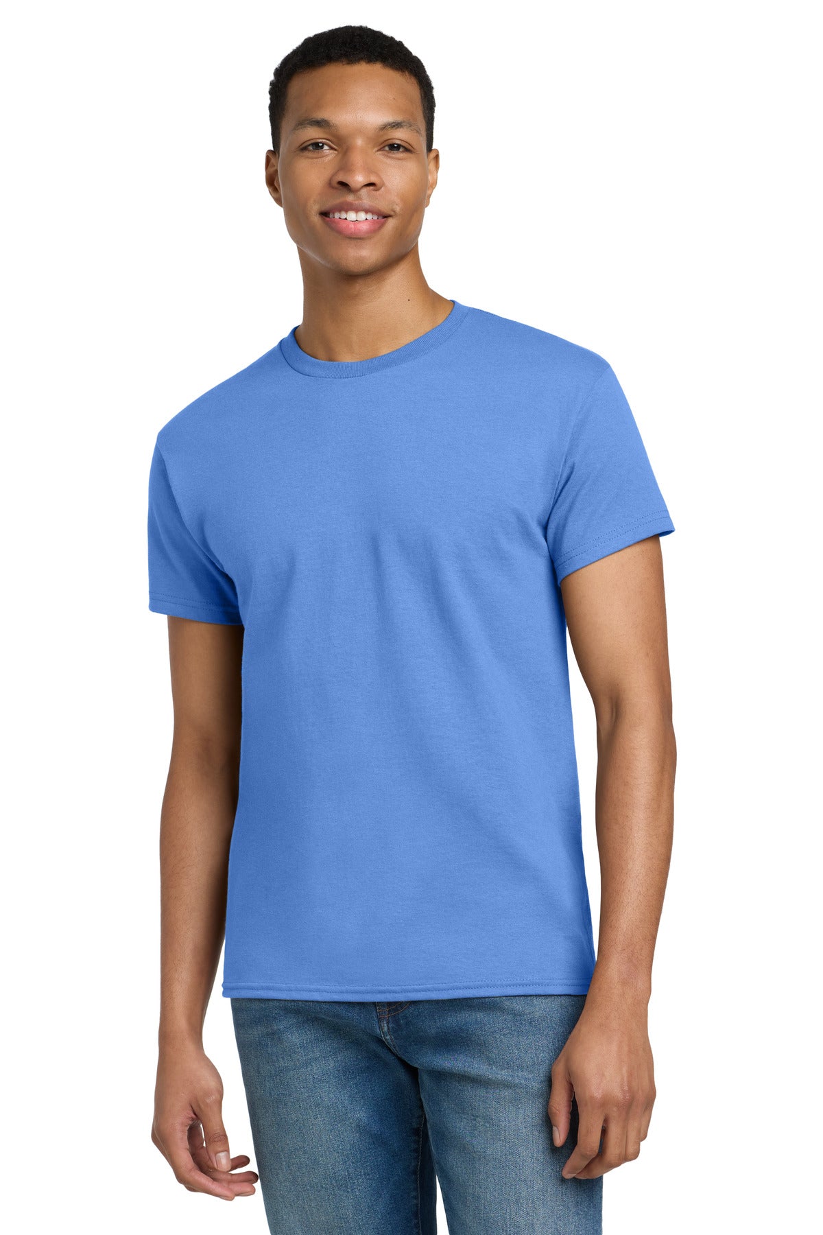 Gildan - Ultra Cotton 100% US Cotton T-Shirt. 2000 - Carolina Blue - front