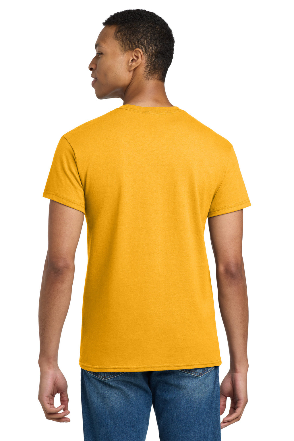 Gildan - Ultra Cotton 100% US Cotton T-Shirt. 2000 - Gold - back