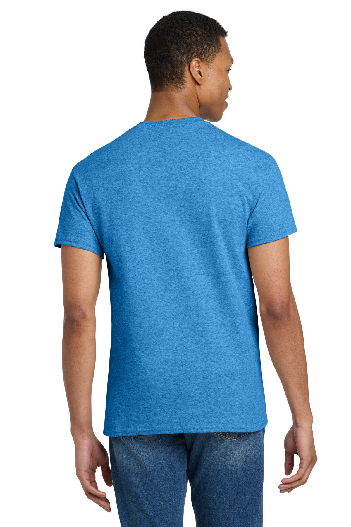 Gildan - Ultra Cotton 100% US Cotton T-Shirt. 2000 - Heathered Sapphire - back