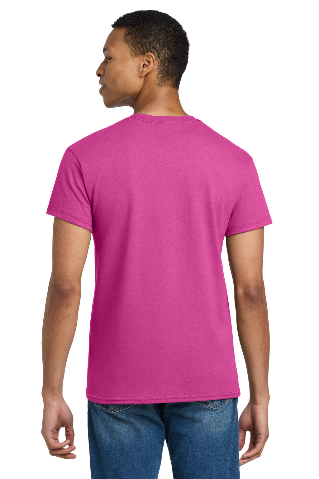 Gildan - Ultra Cotton 100% US Cotton T-Shirt. 2000 - Heliconia - back