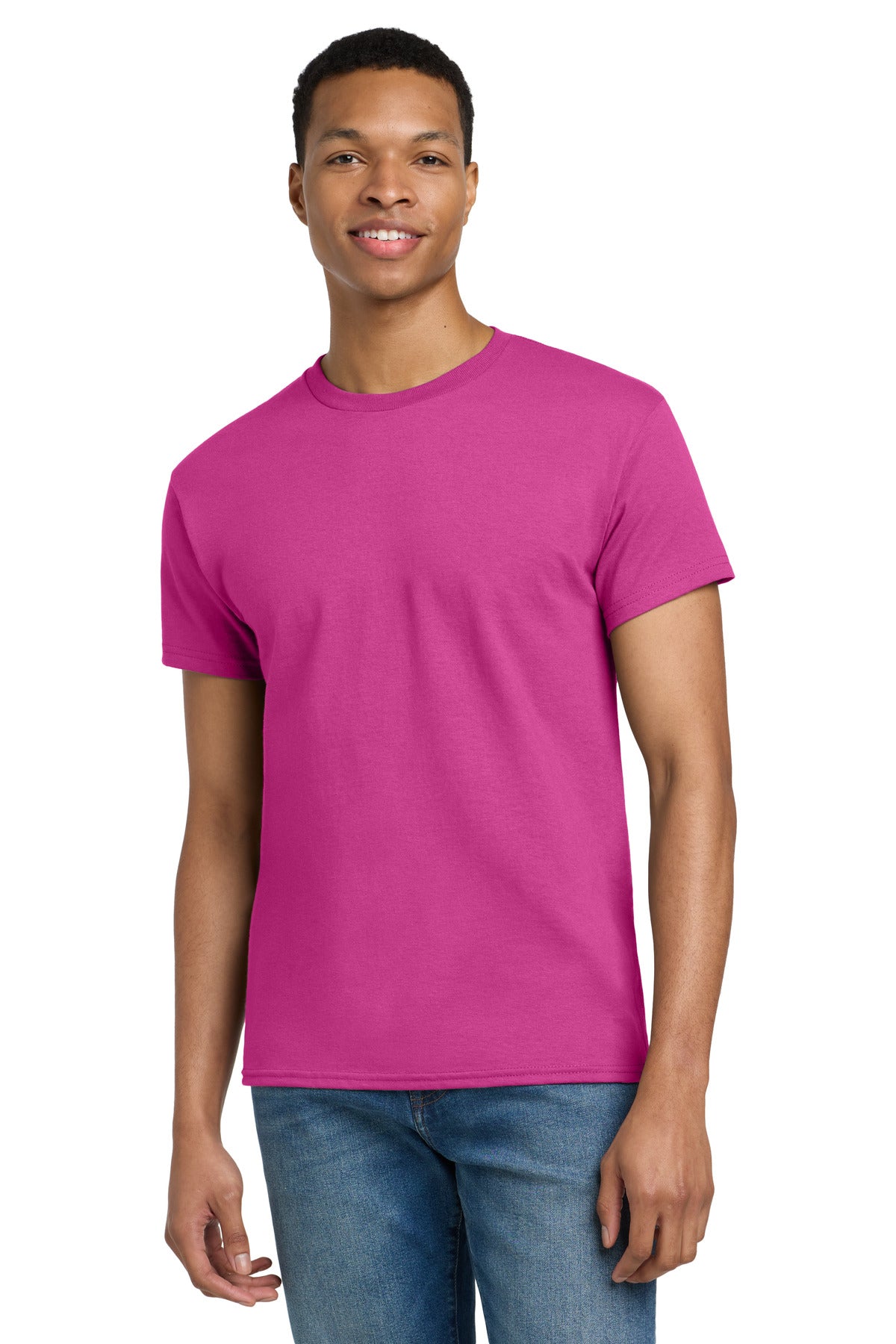 Gildan - Ultra Cotton 100% US Cotton T-Shirt. 2000 - Heliconia - front