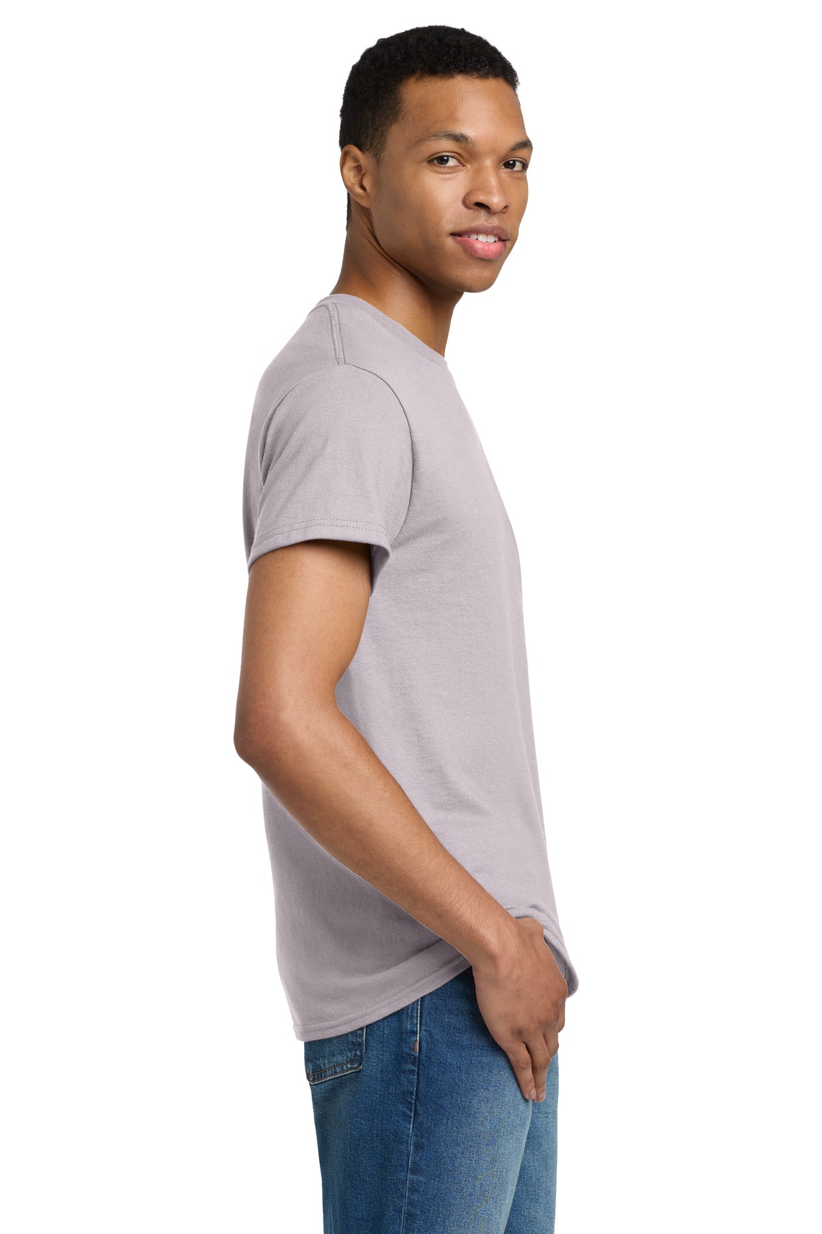 Gildan - Ultra Cotton 100% US Cotton T-Shirt. 2000 - Ice Grey - side