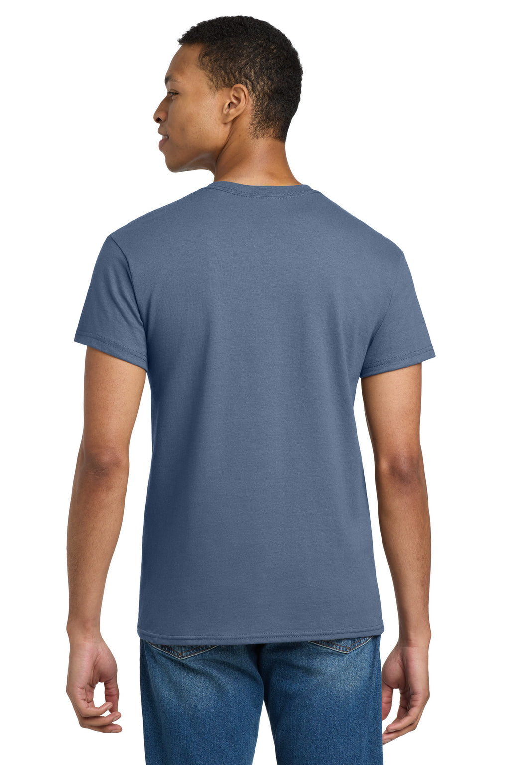 Gildan - Ultra Cotton 100% US Cotton T-Shirt. 2000 - Indigo Blue - back