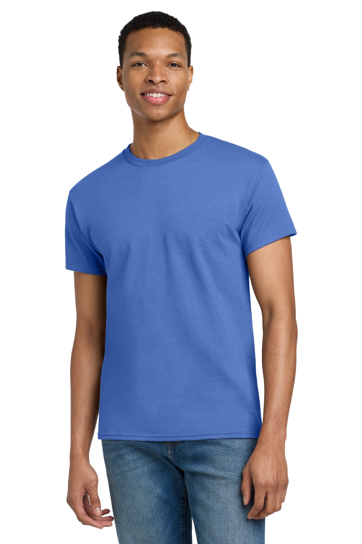 Gildan - Ultra Cotton 100% US Cotton T-Shirt. 2000 - Iris - front