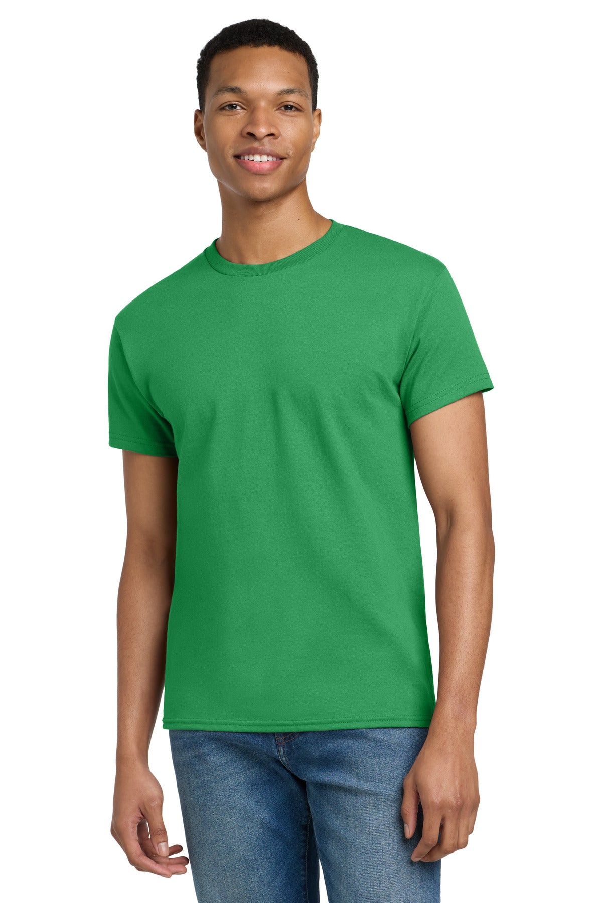 Gildan - Ultra Cotton 100% US Cotton T-Shirt. 2000 - Irish Green - front