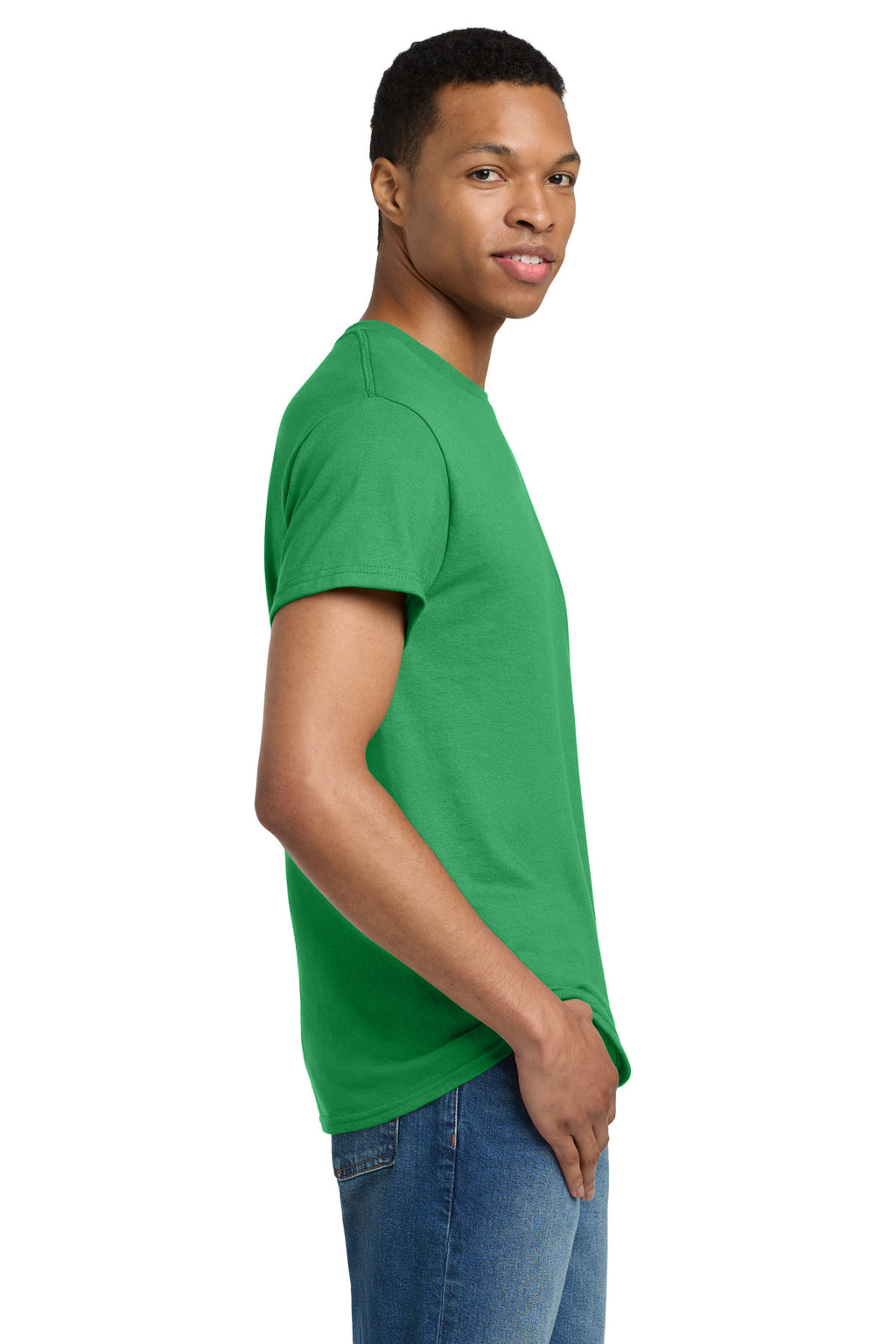 Gildan - Ultra Cotton 100% US Cotton T-Shirt. 2000 - Irish Green - side