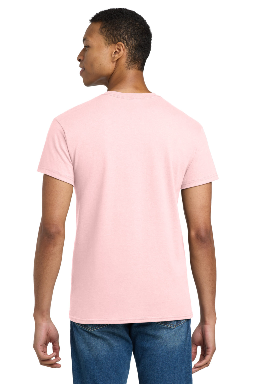 Gildan - Ultra Cotton 100% US Cotton T-Shirt. 2000 - Light Pink - back