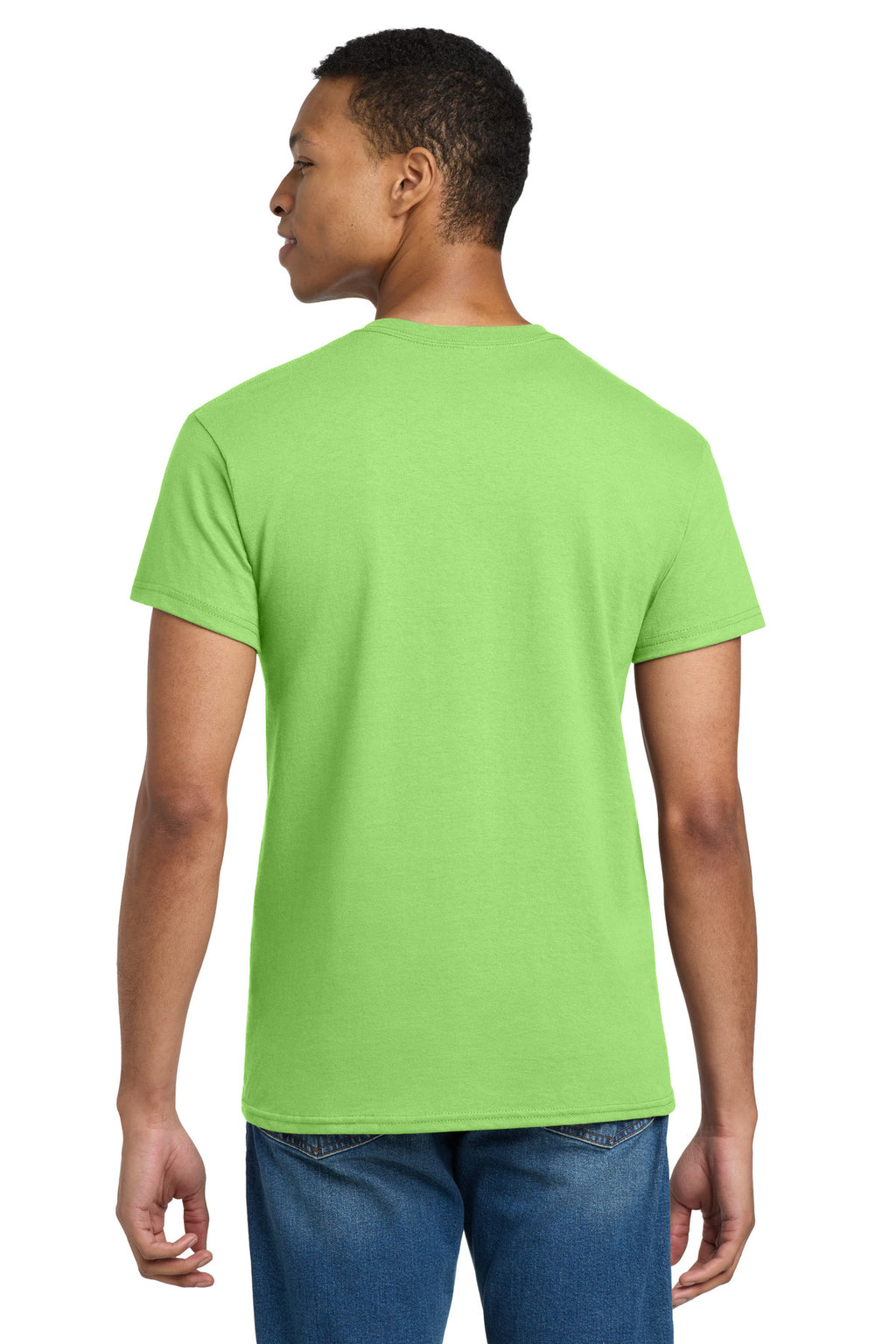 Gildan - Ultra Cotton 100% US Cotton T-Shirt. 2000 - Lime - back