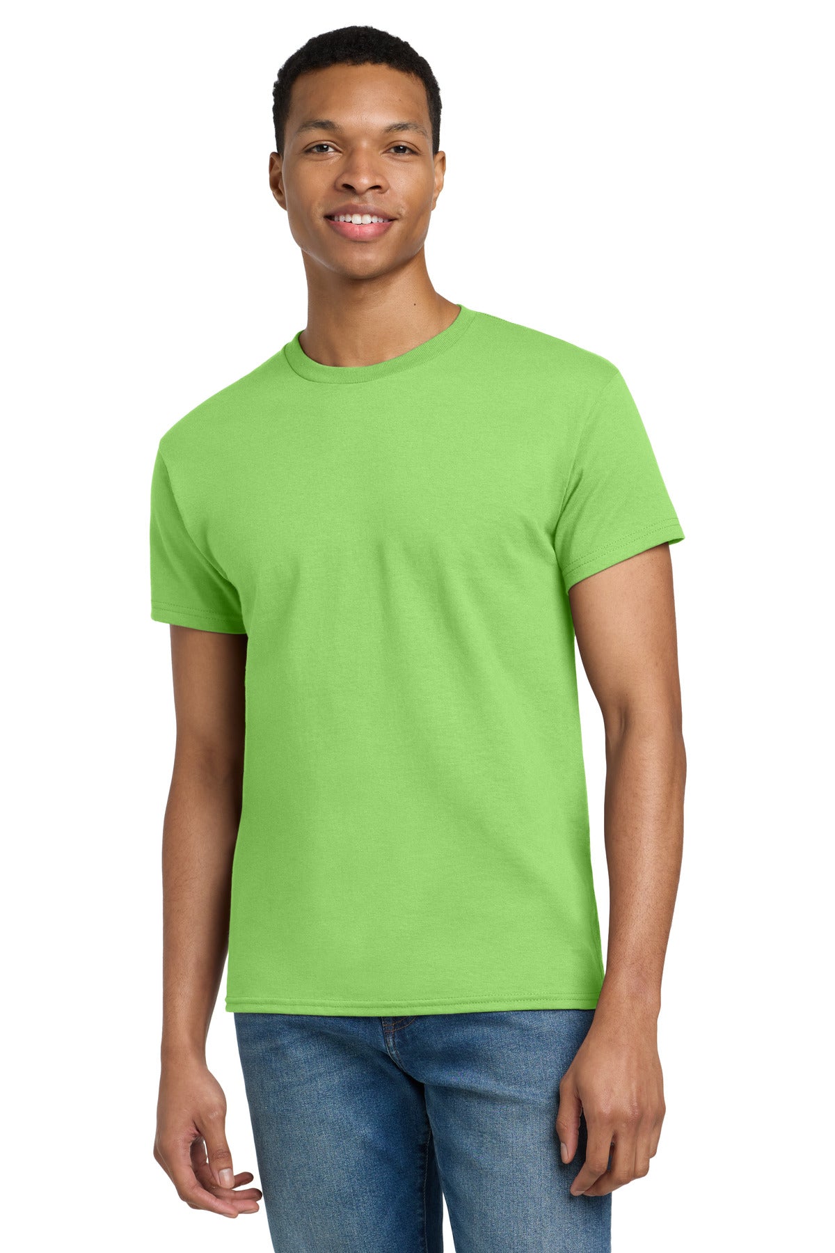 Gildan - Ultra Cotton 100% US Cotton T-Shirt. 2000 - Lime - front