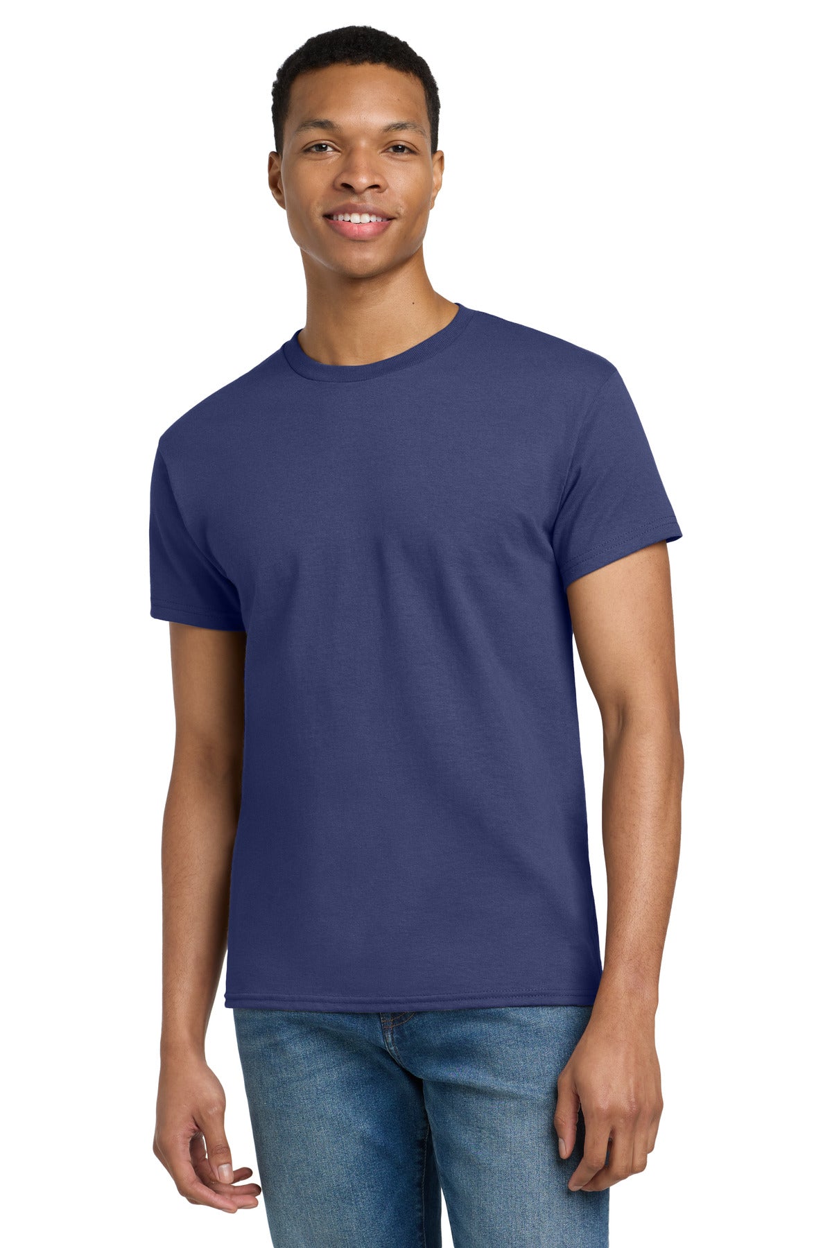 Gildan - Ultra Cotton 100% US Cotton T-Shirt. 2000 - Metro Blue - front