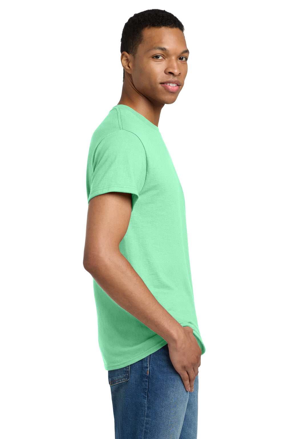 Gildan - Ultra Cotton 100% US Cotton T-Shirt. 2000 - Mint Green - side
