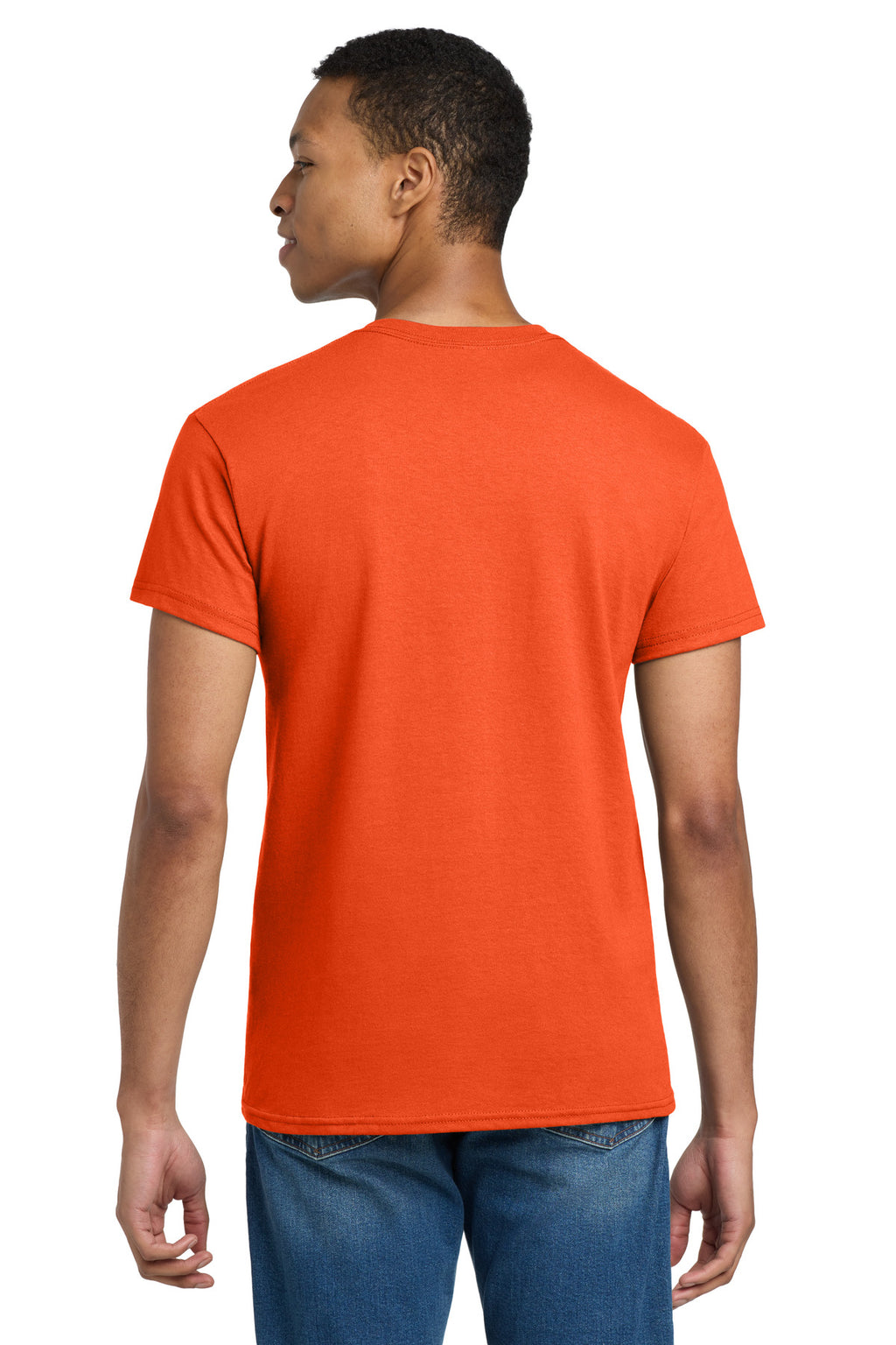 Gildan - Ultra Cotton 100% US Cotton T-Shirt. 2000 - Orange - back