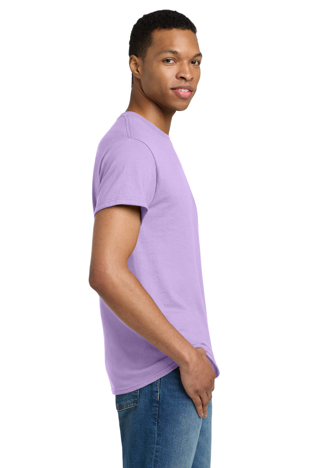 Gildan - Ultra Cotton 100% US Cotton T-Shirt. 2000 - Orchid - side
