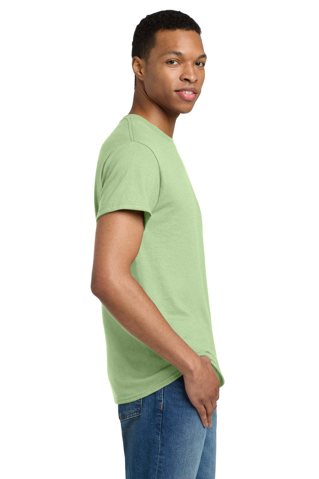 Gildan - Ultra Cotton 100% US Cotton T-Shirt. 2000 - Pistachio - side