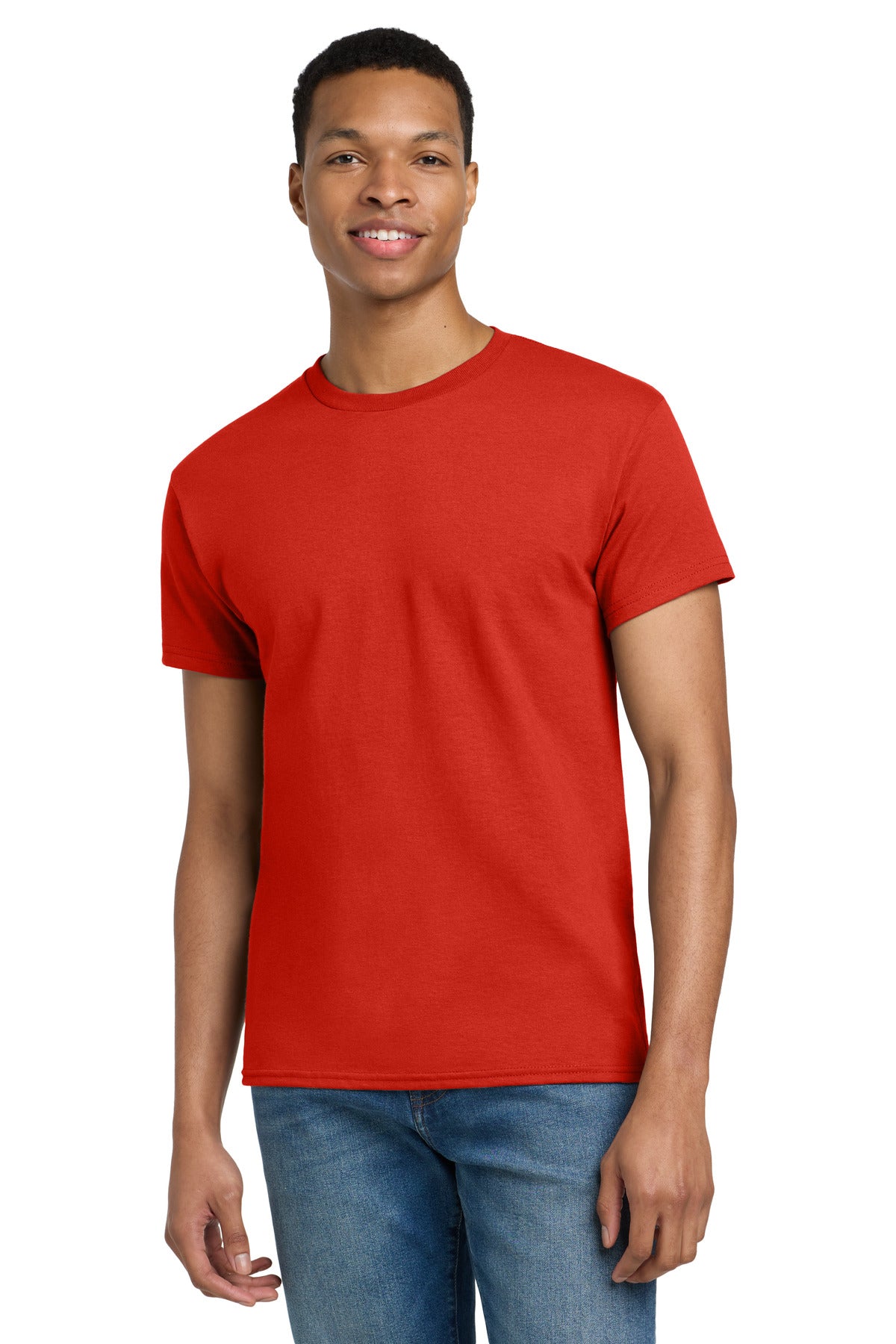 Gildan - Ultra Cotton 100% US Cotton T-Shirt. 2000 - Red - front