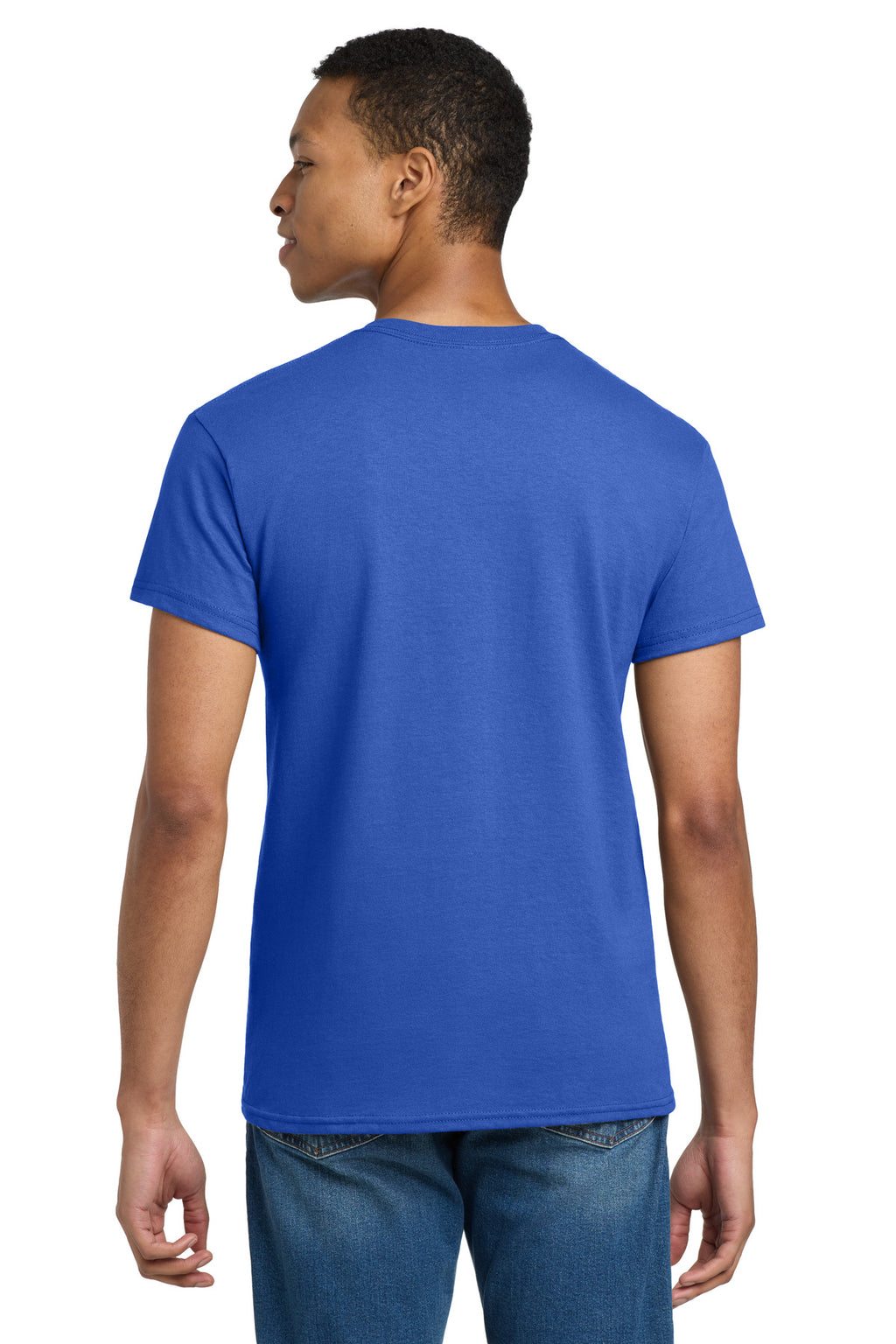 Gildan - Ultra Cotton 100% US Cotton T-Shirt. 2000 - Royal - back