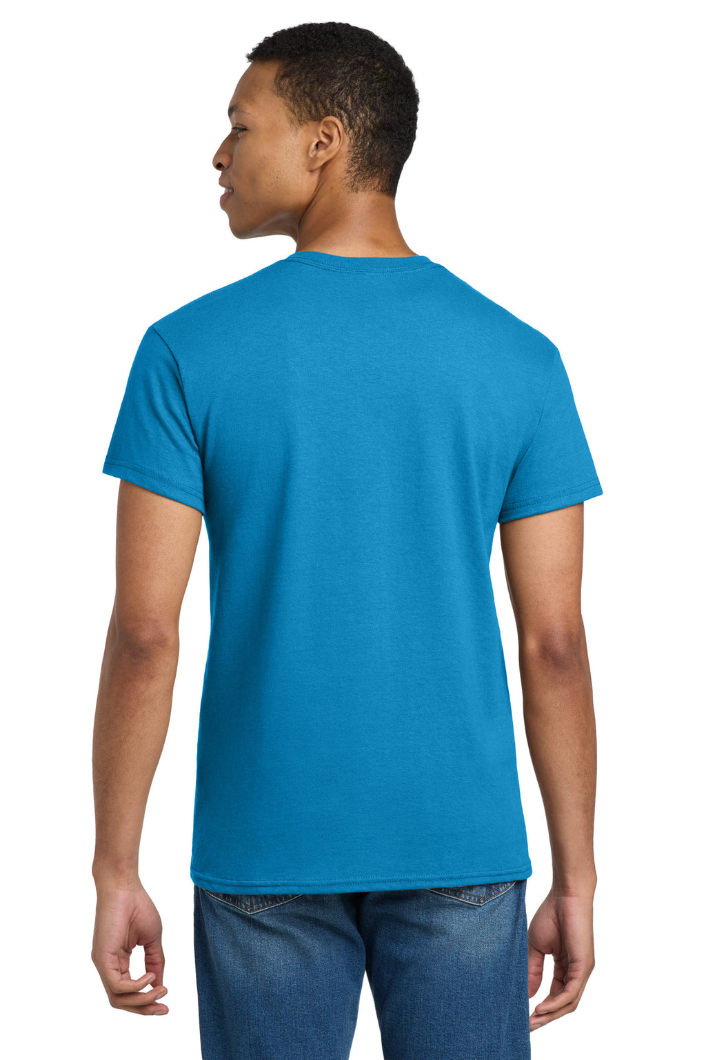 Gildan - Ultra Cotton 100% US Cotton T-Shirt. 2000 - Sapphire - back
