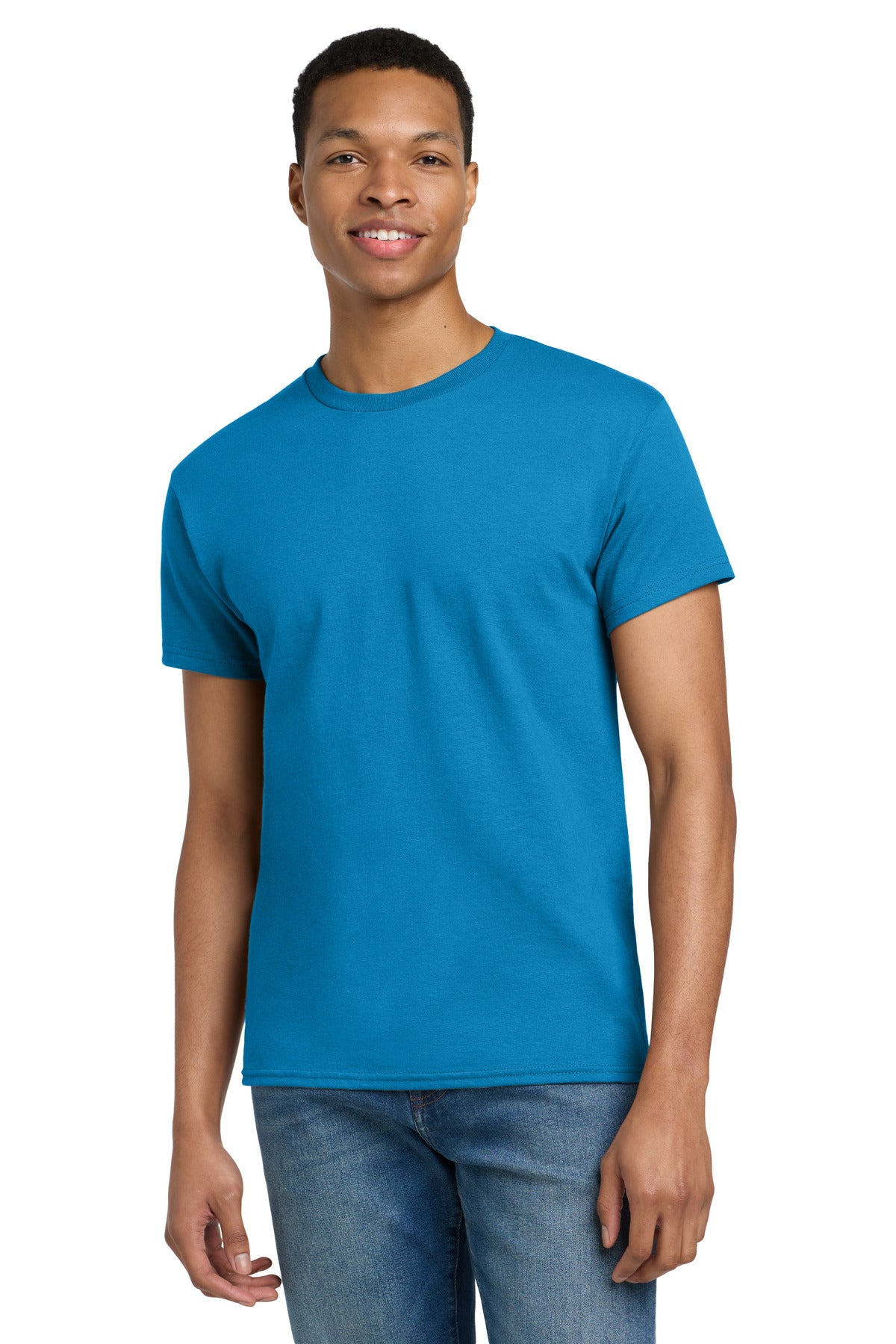 Gildan - Ultra Cotton 100% US Cotton T-Shirt. 2000 - Sapphire - front