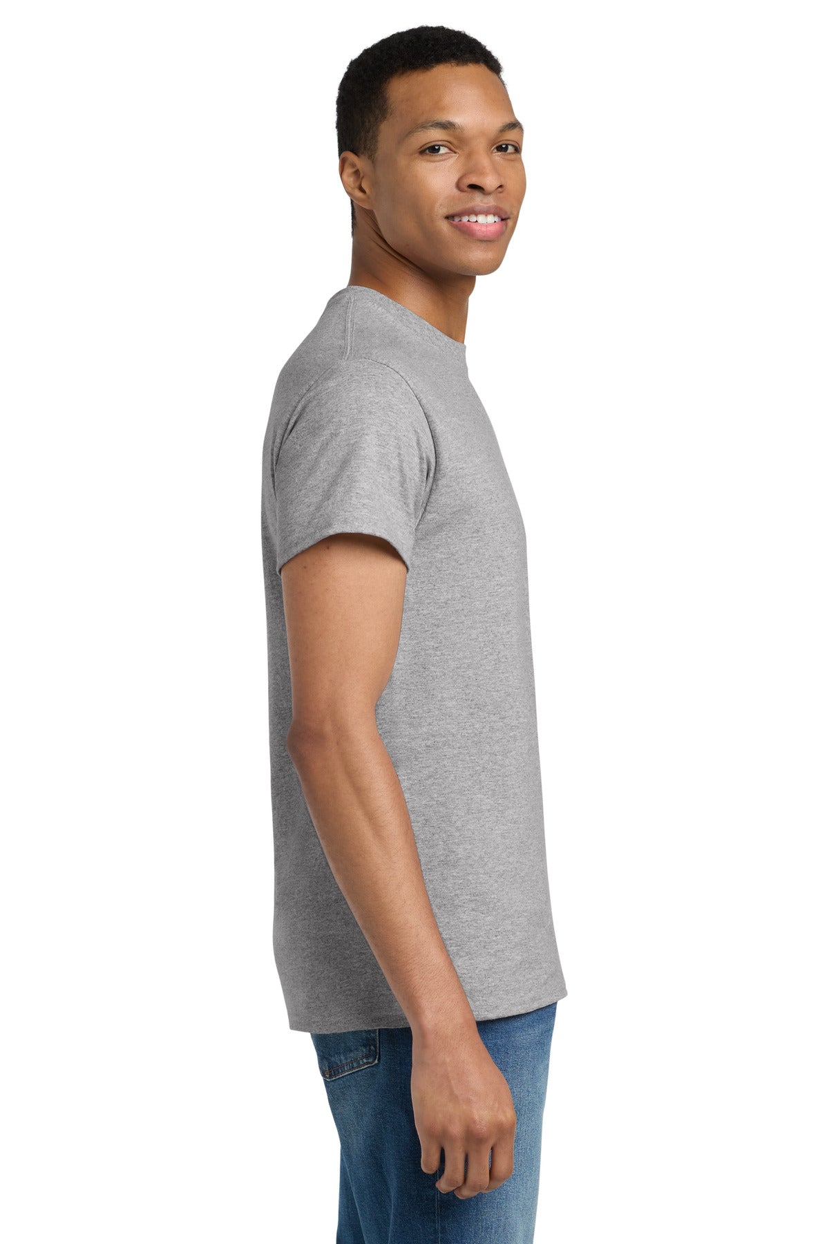 Gildan - Ultra Cotton 100% US Cotton T-Shirt. 2000 - Sport Grey - side