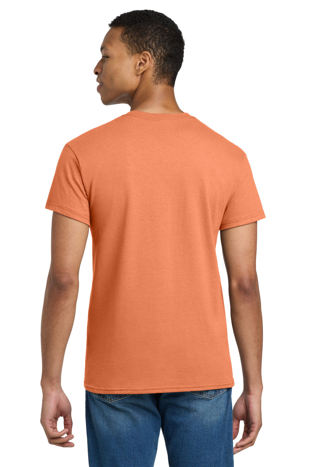 Gildan - Ultra Cotton 100% US Cotton T-Shirt. 2000 - Tangerine - back