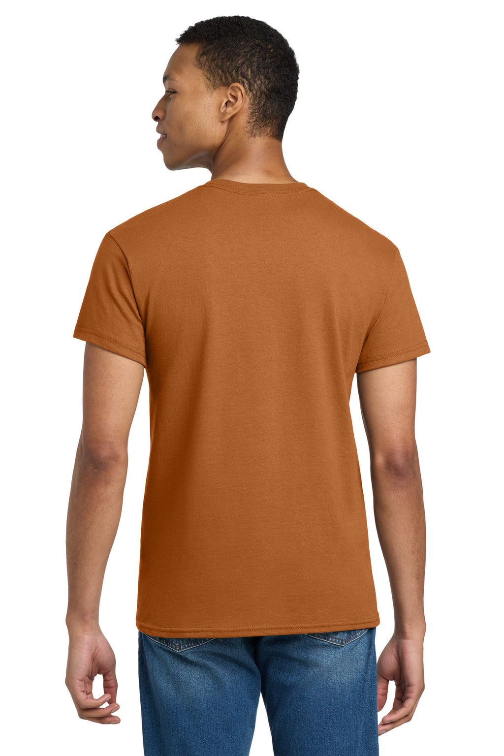 Gildan - Ultra Cotton 100% US Cotton T-Shirt. 2000 - Texas Orange - back