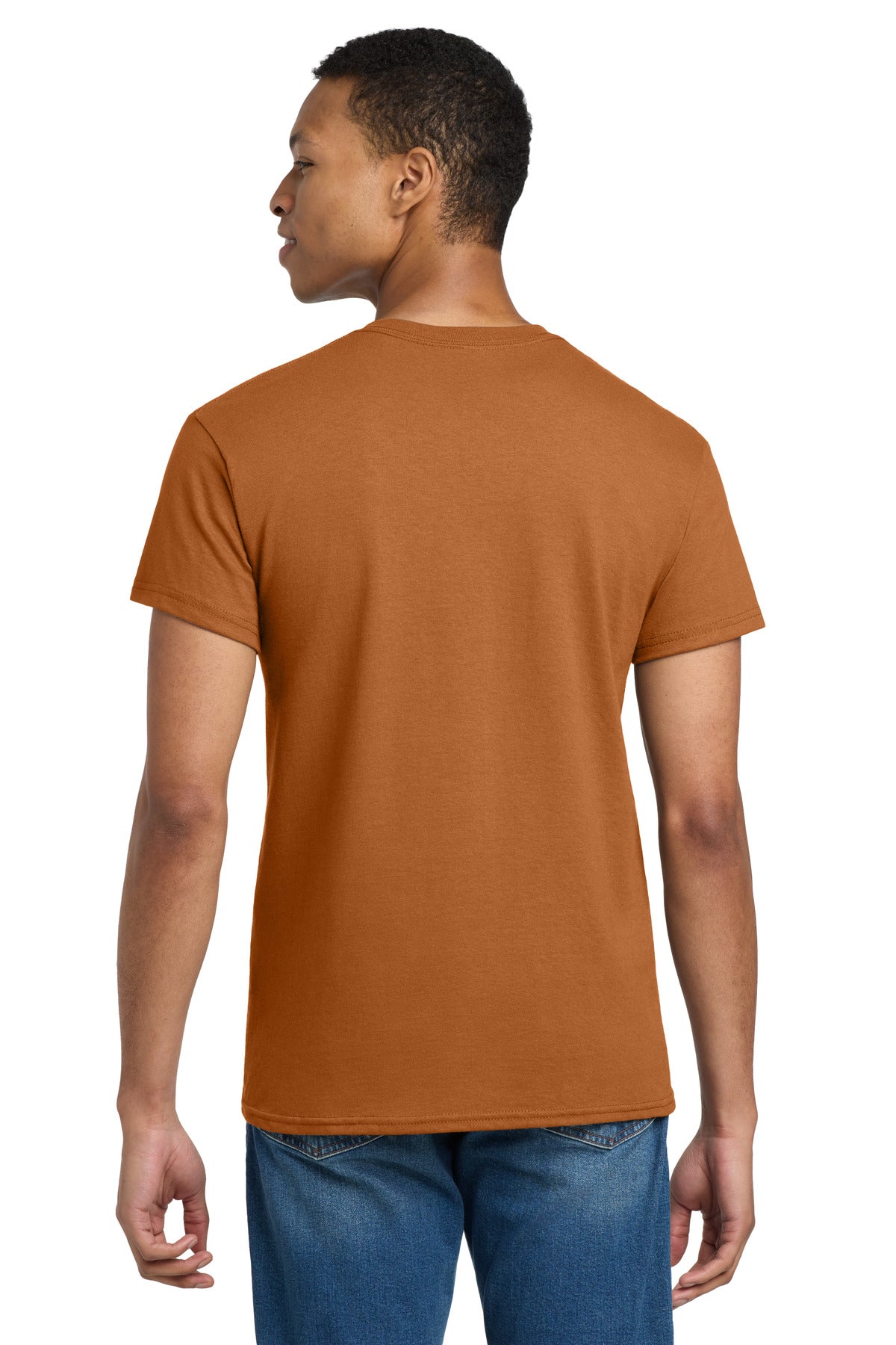Gildan - Ultra Cotton 100% US Cotton T-Shirt. 2000 - Texas Orange - back