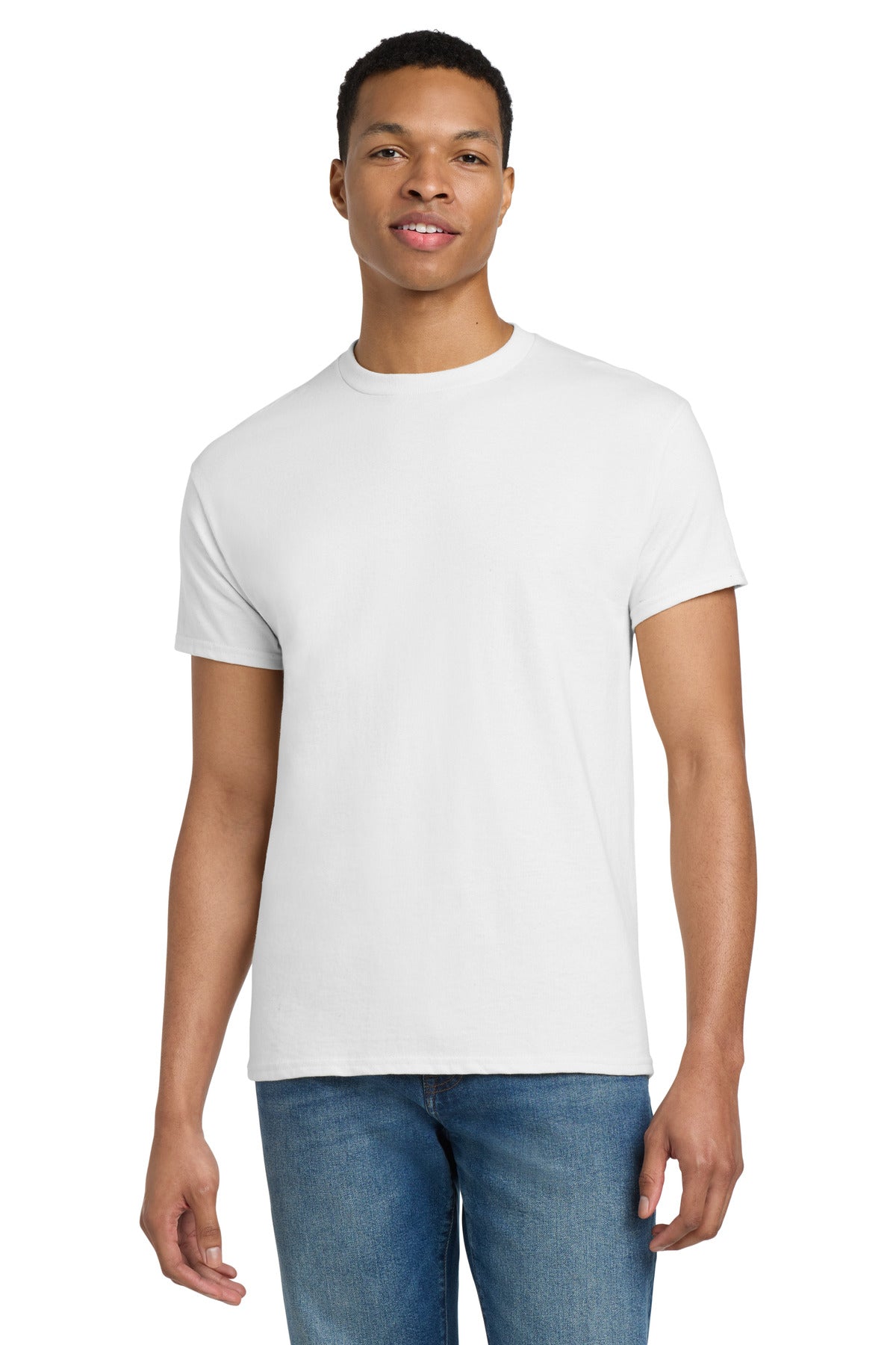 Gildan - Ultra Cotton 100% US Cotton T-Shirt. 2000 - White - front