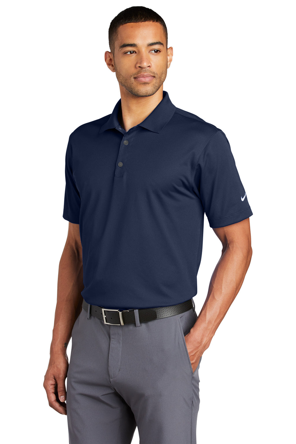 Nike Tech Basic Dri-FIT Polo. 203690 - Midnight Navy - three_q