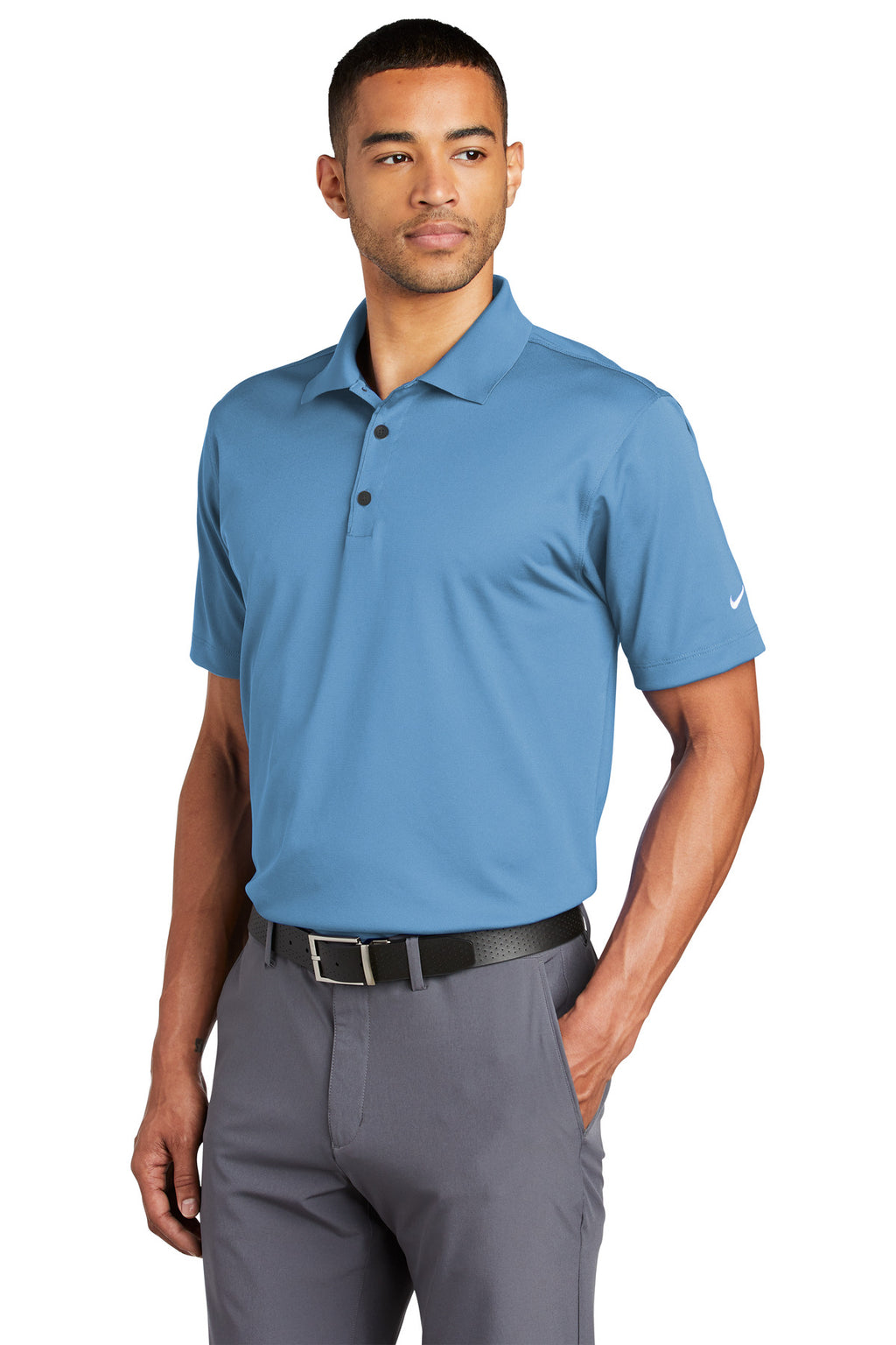 Nike Tech Basic Dri-FIT Polo. 203690 - University Blue - three_q