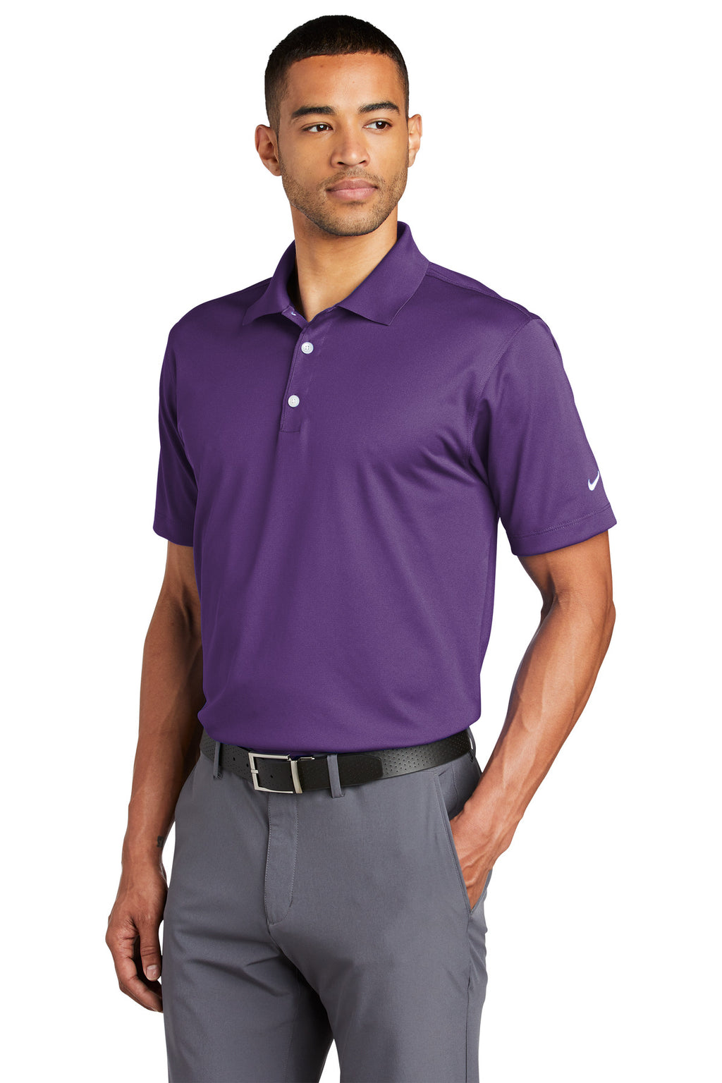 Nike Tech Basic Dri-FIT Polo. 203690 - Varsity Purple - three_q