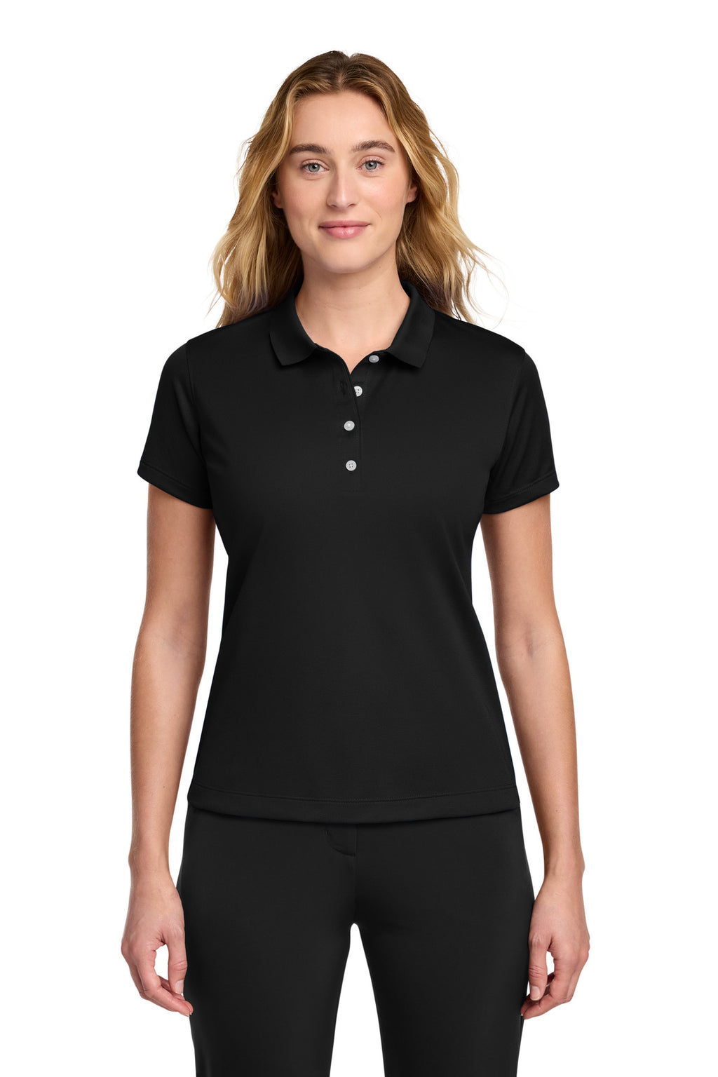 Nike Women's Tech Basic Dri-FIT Polo. 203697 - Black - front