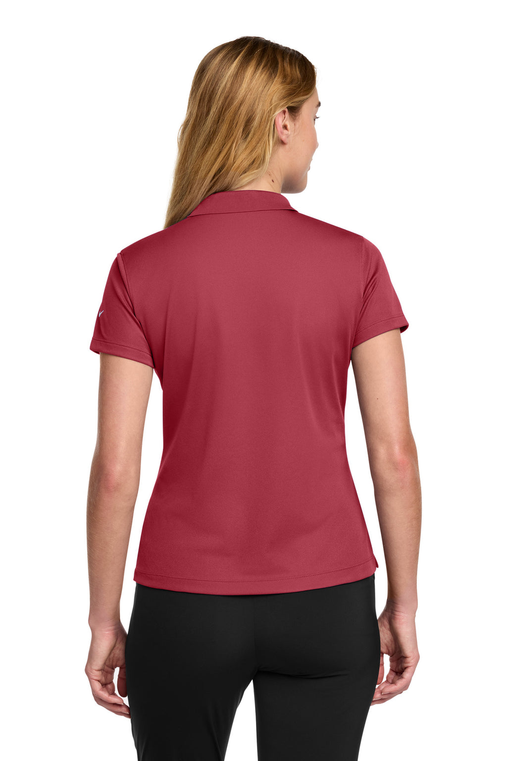 Nike Women's Tech Basic Dri-FIT Polo. 203697 - Pro Red - back