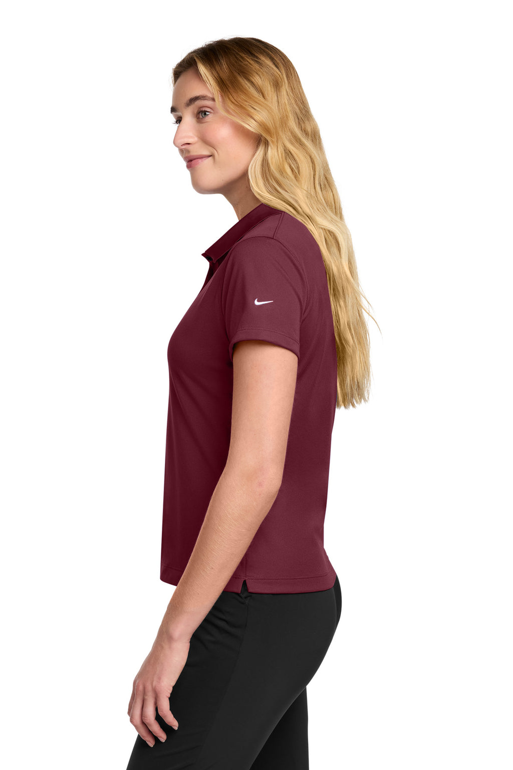 Nike Women's Tech Basic Dri-FIT Polo. 203697 - Team Red - side
