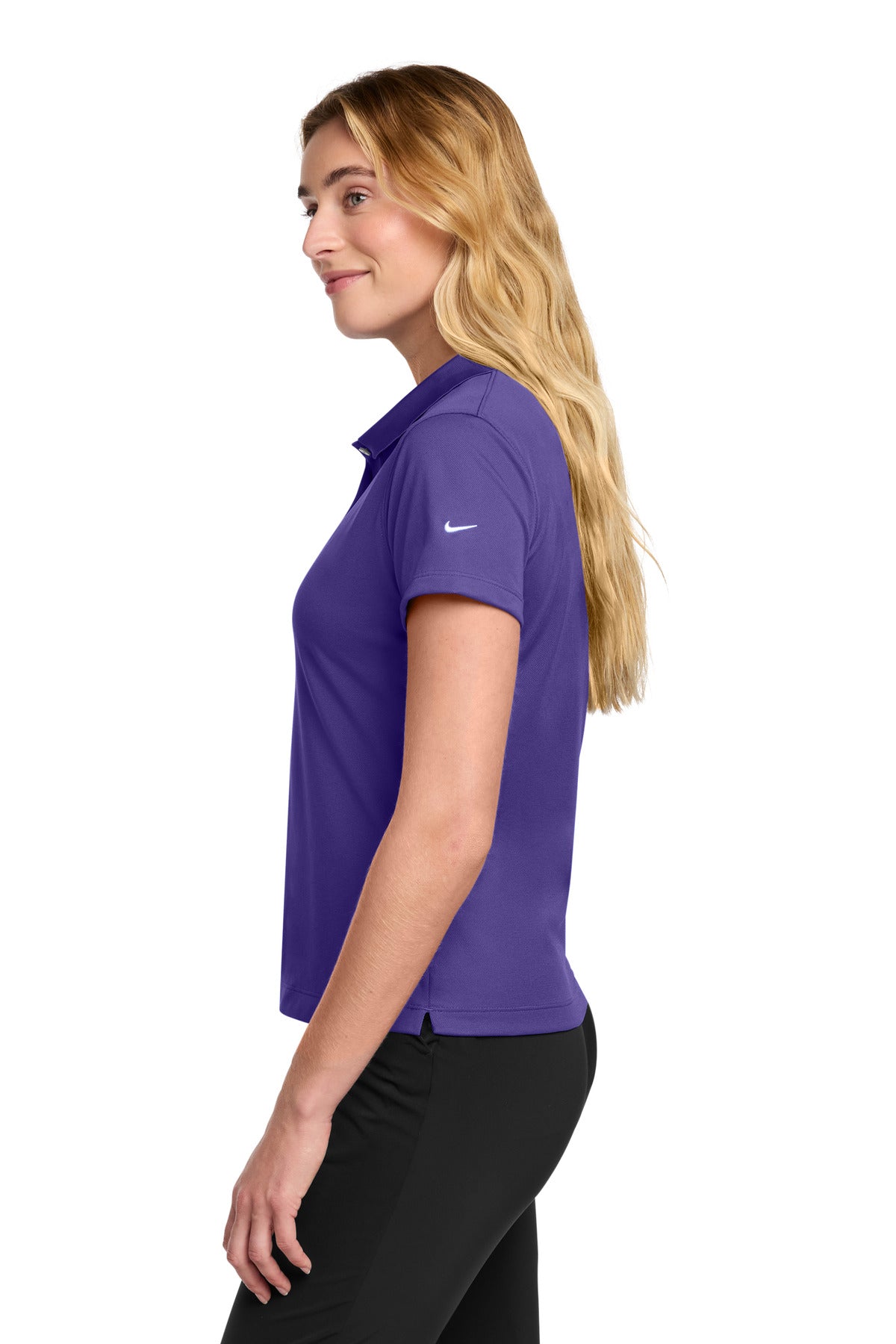 Nike Women's Tech Basic Dri-FIT Polo. 203697 - Varsity Purple - side