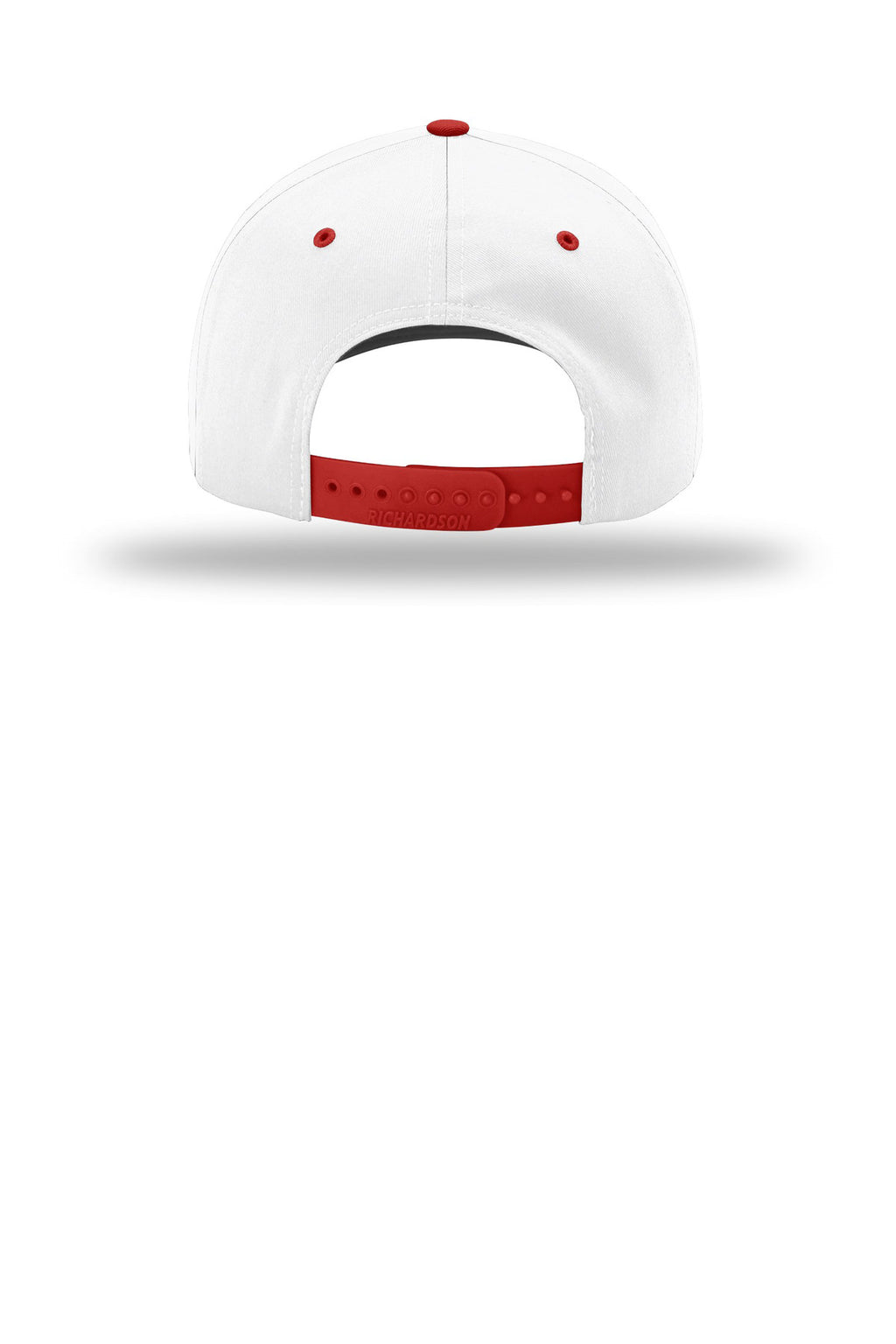 Richardson Pro Twill Snapback 212 - White/ White/ Red - back