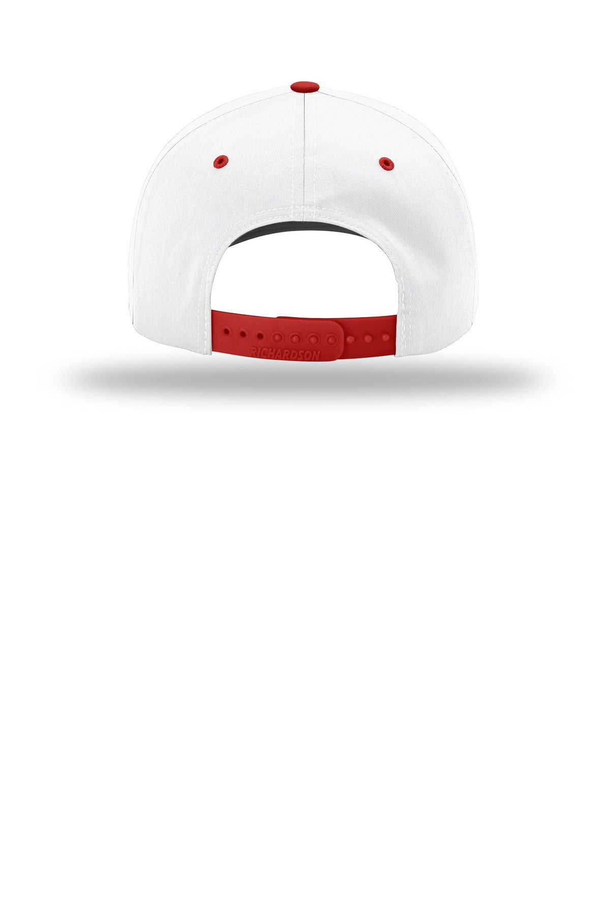 Richardson Pro Twill Snapback 212 - White/ White/ Red - back