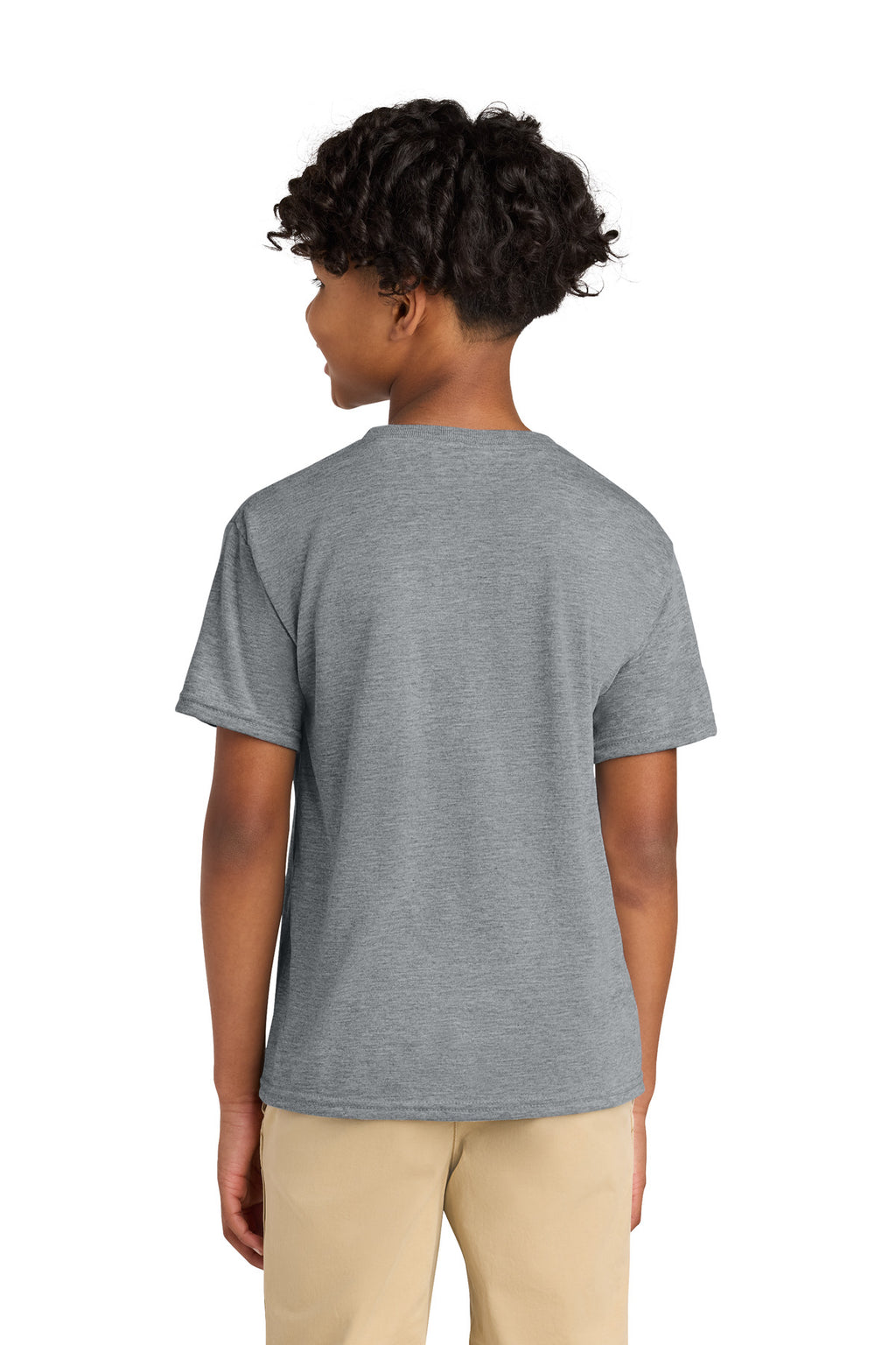 Jerzees Youth Dri-Power 100% Polyester Tee 21B - Athletic Heather - back
