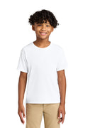 Jerzees Youth Dri-Power 100% Polyester Tee 21B - White - front