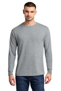 Jerzees Dri-Power 100% Polyester Long Sleeve T-Shirt 21LS - Athletic Heather - front