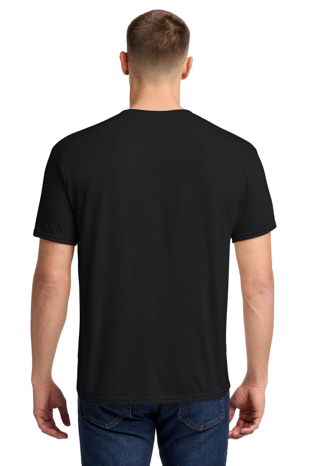 Jerzees Dri-Power 100% Polyester T-Shirt. 21M - Black - back